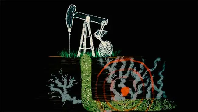 fracking dibujo
