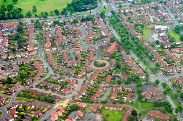 Birmingham Reino Unido vista aerea