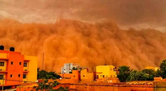Tormenta de arena y polvo Níger 