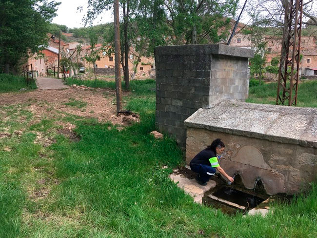 recogida de muestars de agua Font Vella 