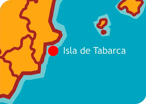 mapa Isla de Tabarca, primera reserva marina