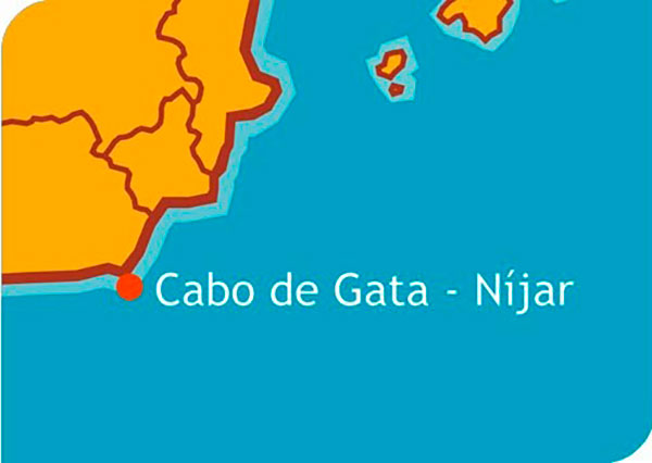 mapa reserva marina cabo de Gata-Nijar