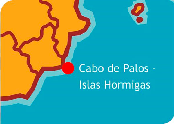 mapa reserva marina Cabo de Palos-Islas Hormigas