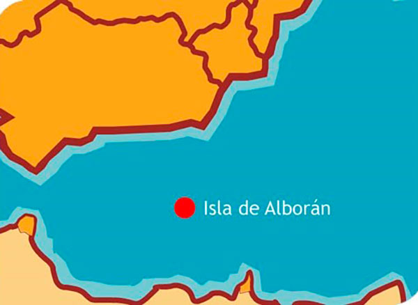 mapa reserva marina Isla de Alboran