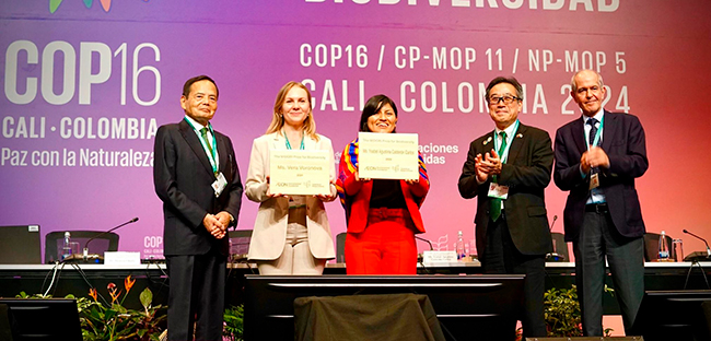 Premios Midori de Biodiversidad en COP 16 