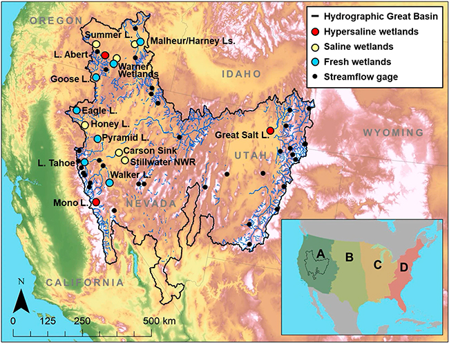 mapa humedales de la Gran Cuenca Figura 1